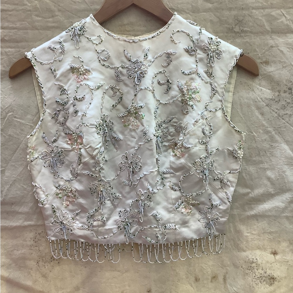 VTG Handmade Beaded Top - Picture 3 of 8